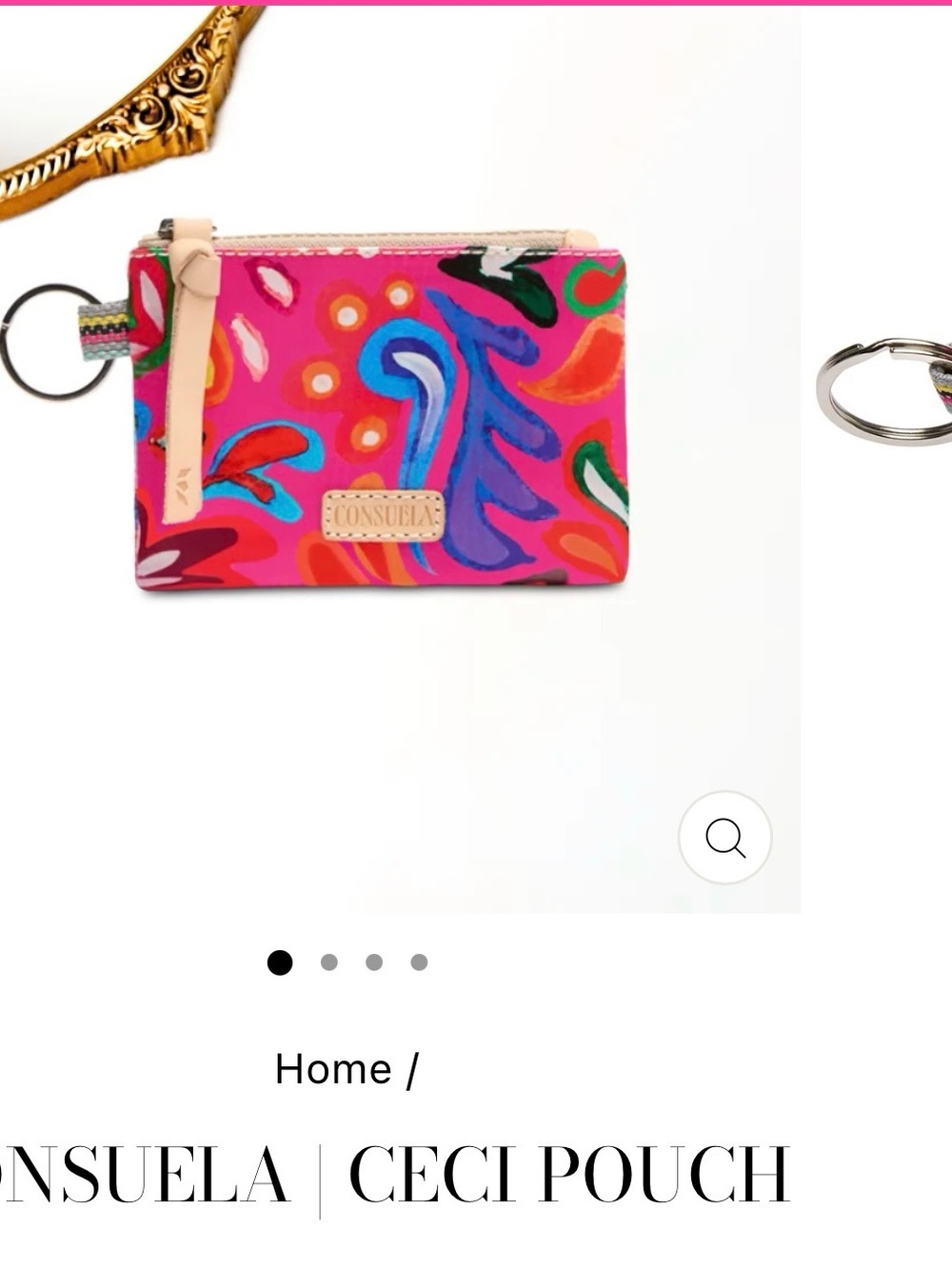 Consuela (Ceci) Pink Multi Key & Card Pouch